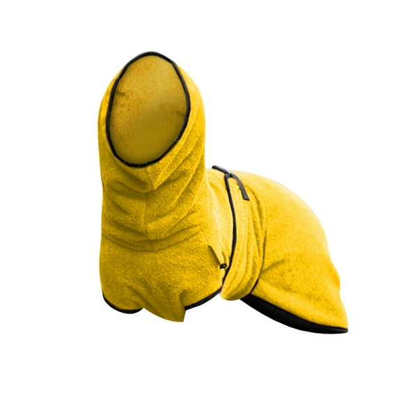 Yellow Cute Dog Autumn-Winter Outfit - Thickened Warm Thermal Winter Protection, Multiple Sizes 2L,3L,4L,5L,Xxl - For Medium To Large Breed Dogs, Indoor Outdoor Use