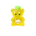thumbnail image 1 of Yellow Cute Teddy Bear Mini Resin Figurine 1 Inch Clear Bottle Shaped Back to School Decor for Desk Backpack Display, 1 Pack, 1 of 4