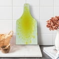 thumbnail image 1 of Yellow Cutting Board, Abstract Small Circular Dots Patterns and Forms Centered Sun with Spotted Design Art, Tempered Glass Cutting and Serving Board, Wine Bottle Shape, Yellow, by Ambesonne, 1 of 1