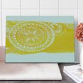 thumbnail image 1 of Yellow Cutting Board, Mandala Pattern Art Geometric Floral Style Oriental Illustration Print, Decorative Tempered Glass Cutting and Serving Board, Large Size, Yellow White, by Ambesonne, 1 of 1