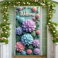 thumbnail image 1 of Yellow Daffodil Spring Flower Banner Purple Lavender Floral Display Blue Sky Green Leaf Daffodil Backdrop for Spring Decoration Garden Party Outdoor Gathering, 1 of 9