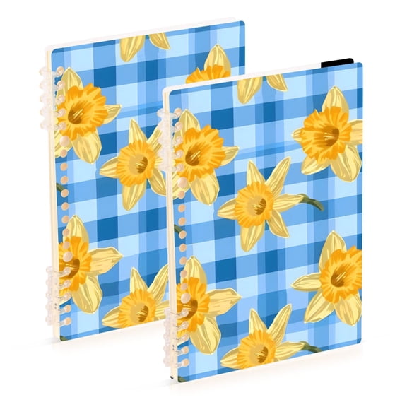 Yellow Daffodils Notebook Detachable Coil Notebook Diary Plan Book A5 Size 60 Pages 1 Pack