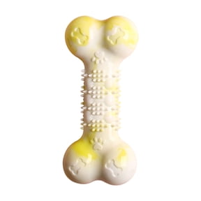 Yellow Daily Pet Solution Pet Toys Bones Shaped Chew Teething Toys For Dogs Tooth Household Pet Supply With Convenient Design For Everyday Use