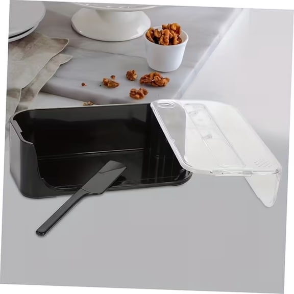 Yellow Dairy Storage Container - Sealed Butter and Cheese Preservation Box for Home and Commercial Use