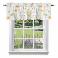 thumbnail image 1 of Yellow Daisy Floral Kitchen Curtain Valances for Windows Farmhouse Short Curtains, Spring Rustic Botanical Flowers Rod Pocket Valance Curtain for Bedroom Cafe Living Room 60"x18", 1 of 8