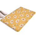 thumbnail image 1 of Yellow Daisy Flower Pattern Flannel Non Slip Door Rugs,Washable Door Mats Indoor,Decorative Door Mats,Dirt-Resistant and Absorbent Doormat for Entrance,Bedroom,Kitchen,Bathroom,31.5x17in(80x43cm), 1 of 4