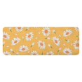 thumbnail image 1 of Yellow Daisy Flower Pattern Kitchen Rug Mat,Kitchen Runner Rugs Non Skid Washable,Decorative Kitchen Floor Mats for Kitchen,Sink,Laundry,17"x47.2", 1 of 7