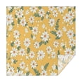 thumbnail image 1 of Yellow Daisy Flower Pattern Square Tablecloth,Waterproof Square Table Cover,Wipeable Spillproof Washable Table Cover for Home Kitchen Party Decor 42"X42"(107x107cm), 1 of 6