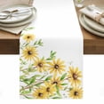 thumbnail image 1 of Yellow Daisy Flowers Table Runner - 120 Inch Long, Kitchen Dining Table Runner Dresser Scarves, Spring Summer Pastoral Garden Floral Farmhouse Decor for Coffee Tables Wedding Party Banquet, 1 of 8