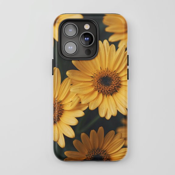 Yellow Daisy For All iPhone Series Tough Phone Case Floral Yellow