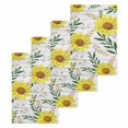 thumbnail image 1 of Yellow Daisy Kitchen Dish Towels for Drying Dishes Set of 4, Farmhouse Country Flower Leaf Plant Wood Grain Waffle Weave Microfiber Hand Tea Bathroom Towels Quick Dry & Absorbent Towel 15.7x23.6, 1 of 7