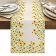 thumbnail image 1 of Yellow Daisy Table Runner - 90 Inch Long, Kitchen Dining Table Runner Dresser Scarves, Spring Summer Rustic Garden Floral Blossom Farmhouse Decor for Coffee Tables Wedding Party Banquet, 1 of 8