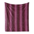 thumbnail image 1 of Yellow Damask Soft Flannel Fleece Throw Blanket, Eastern Inspired Floral Motif with Zigzag and Heart Shapes, Cozy Plush for Indoor and Outdoor Use, 60" x 80", Pale Yellow Purple, by Ambesonne, 1 of 6