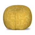 thumbnail image 1 of Yellow Damask Storage Toy Bag Chair, Silhouette Swirls and Leaves Background Continuous Elements, Stuffed Animal Organizer Washable Bag, Large Size, Earth Yellow Pale Yellow, by Ambesonne, 1 of 3