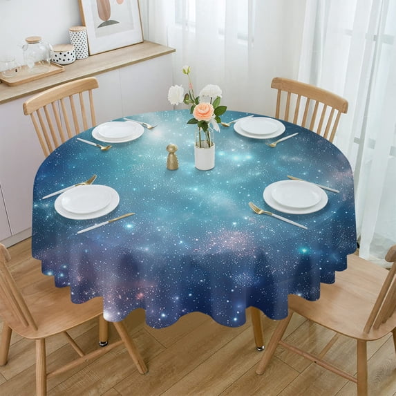 Yellow Dandelion Butterfly Round Tablecloth Wedding Hotel Table Cover Holiday Dining Table Waterproof Tablecloth