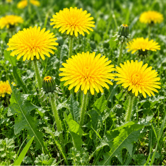 Yellow Dandelion Plant Live, Herb Plant, 4-6 Inch Tall, 4 Inch Pot, Hardy Garden Plant