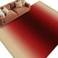 thumbnail image 1 of Yellow Dark Red Gradient Washable Area Rug 5 x 7 ft Minimalist Ombre Modern Art, Soft Non Slip Rugs Stain Repellent Indoor Felt Carpet for Living Dining Room Bedroom Home Office, 1 of 9