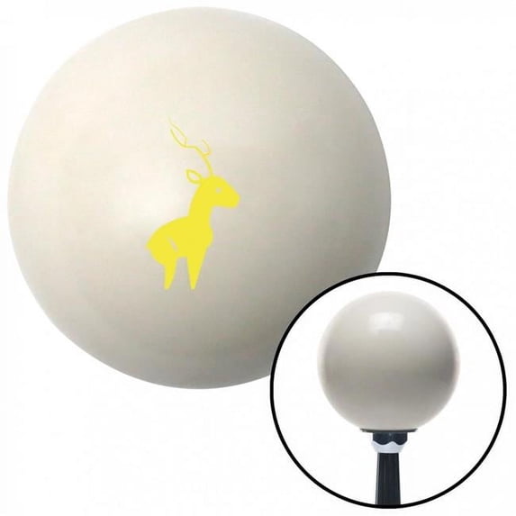 Yellow Deer Ivory Shift Knob with M16 x 1.5 Insert Shifter Auto Manual Custom Brody