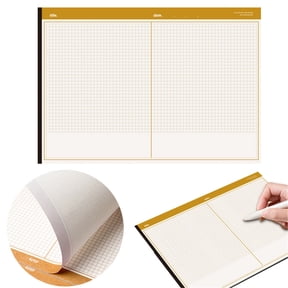 Yellow Detachable Notepad, Smooth Paper Memo Book B5, Tearable Pages for Journaling & Note Taking, Retro Design