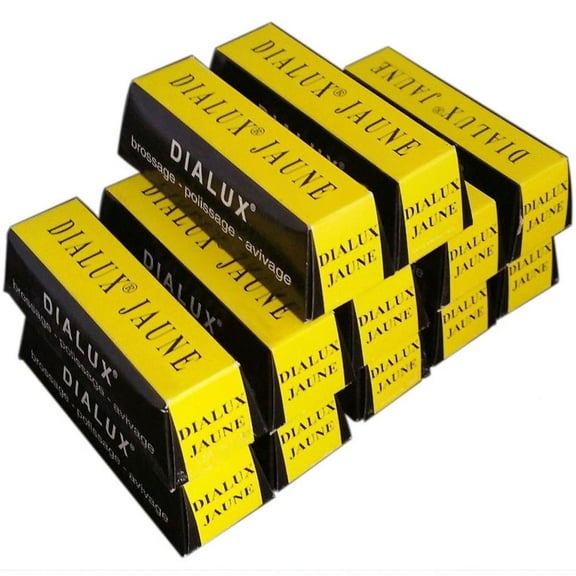 Yellow Dialux Polishing Compound Jaune Rouge 12 Bars Brass Polish