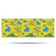 thumbnail image 1 of Yellow Dinosaurs Plants Pattern Bathroom Rugs Mat,Non Slip Microfiber Bathroom Rug,Rubber Backing,Soft Bathroom Mats for Bathroom Floor,Tub and Shower,47x17in(120x43cm), 1 of 5