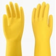Yellow Dishwashing Gloves Natural Rubber Latex Dishwashing Gloves Work