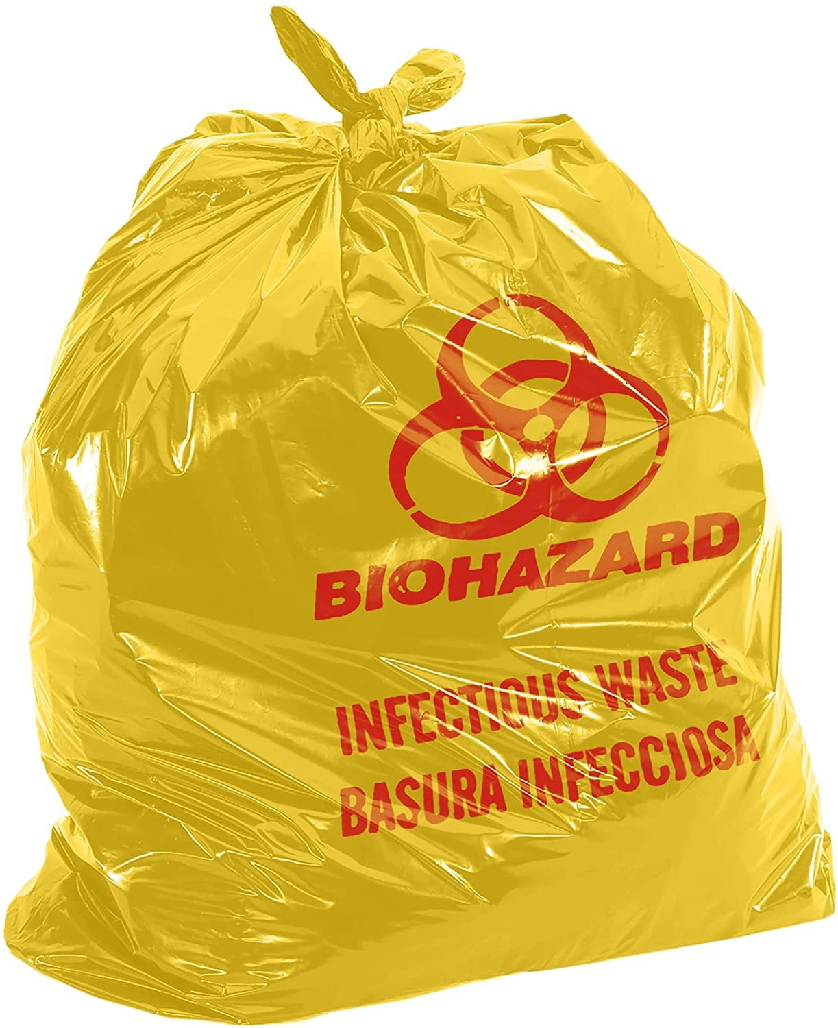  8-10 Gallon Medical Waste Trash Bags - 1.3 Mil - 500/case
