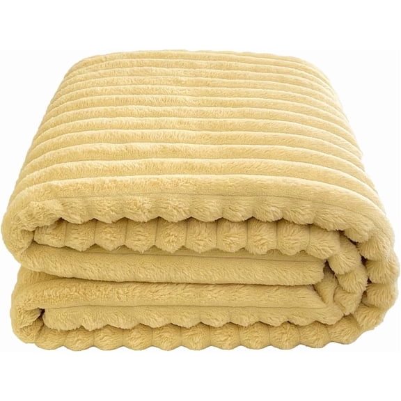 Yellow Dog Blanket,Emotional Support Dog,Yellow Blanket,Security Blanket, Calming Dog Blanket, Rabbit Hair Plush, Designed for Pets, Soft and Comfortable for Indoors Sofa, Kennel