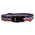 thumbnail image 1 of Yellow Dog Design Easy-Snap Pet Collar, Patriotic Paw, Small 10" - 14", 1 of 1