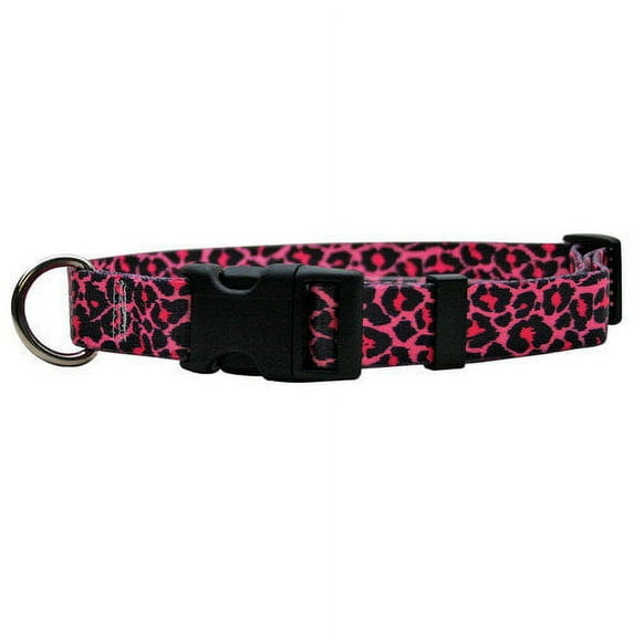 Yellow Dog Design LPNK100C Leopard Pink Standard Collar - Cat