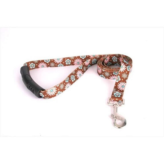 Yellow Dog Design PTF105LD-EZ 3/4 in. x 60 in. Pink and Teal Flowers EZ-Lead