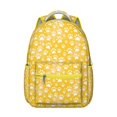 thumbnail image 1 of Yellow Dog Paw Footprint Backpack for School,Cute School Bag,Schoolbag with Adjustable Shoulder Straps & Padded Back,15.3"x11"x7.1".﻿, 1 of 6