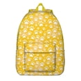 thumbnail image 1 of Yellow Dog Paw Footprint Backpack for School,Cute School Bag,Schoolbag with Adjustable Shoulder Straps & Padded Back,15.7"x11.8"x5.5", 1 of 5