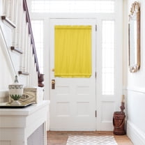 Yellow Door Curtains for Door Window, French Sidelight Front Back Door Curtains With Tieback, Pure Yellow Kitchen Rod Pocket Drapes Panel, 54"x40"
