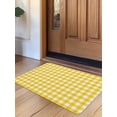 thumbnail image 1 of Yellow Door Mat&nbsp;Indoor Outdoor Entrance, Non Slip Rug for Kitchen Bathroom Entryway Rug, Country French Rustic Buffalo Plaid Modern Art Washable Doormat Floor Mat for Office 20x31.5 Inch, 1 of 8
