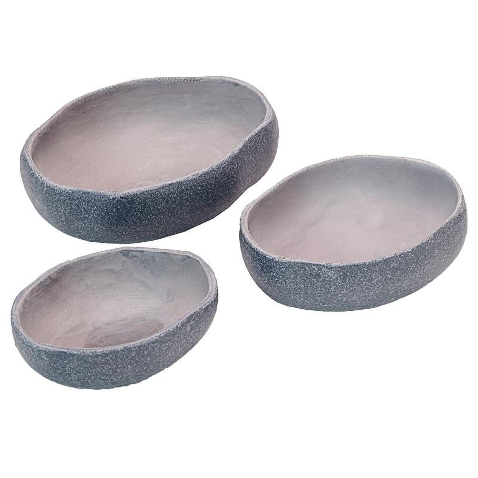 Gray Rustic Stone-Look Nesting Bowls, Set of 3