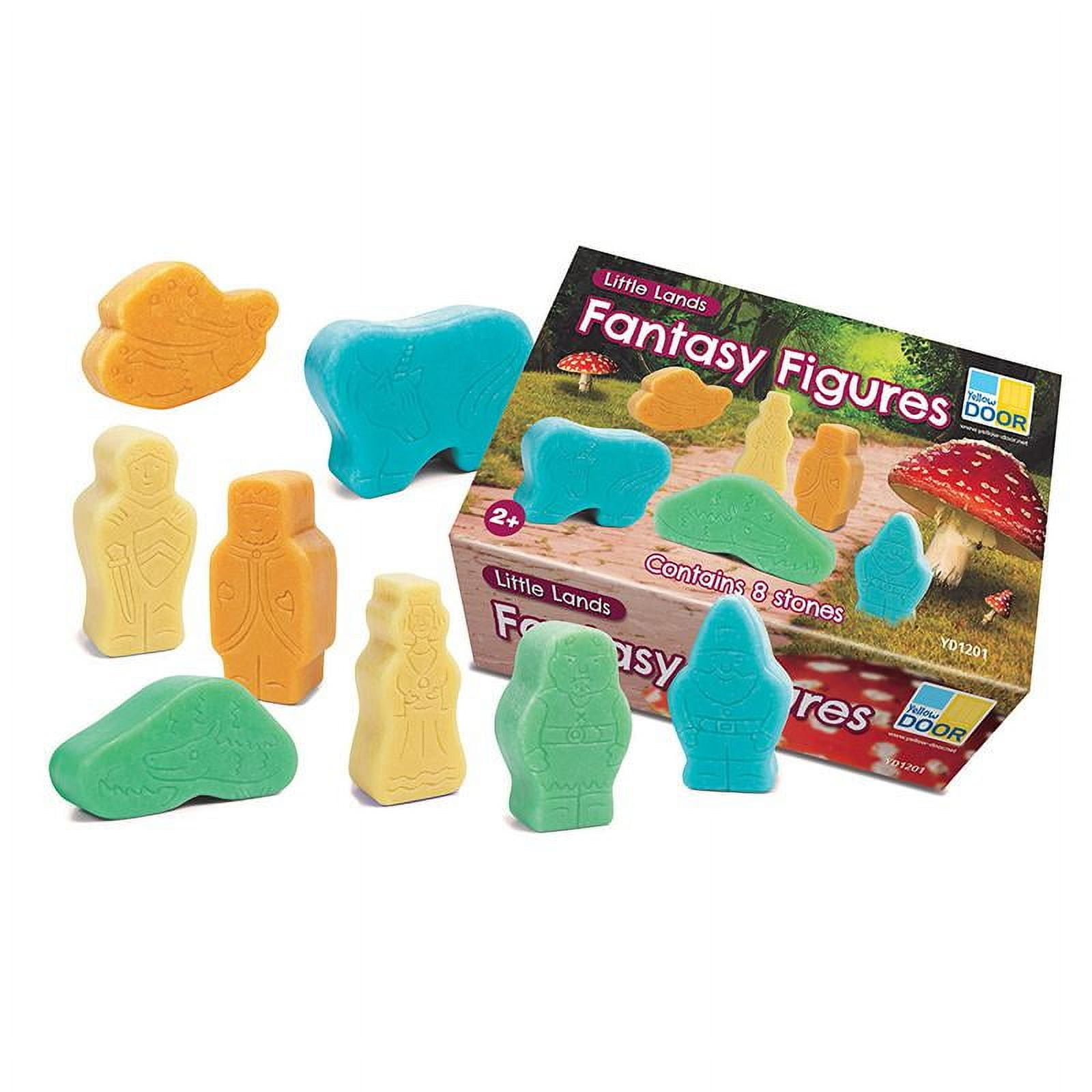 Colorful Stone Fantasy Figures Set for Imaginative Play