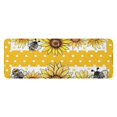 thumbnail image 1 of Yellow Dot Sunflower Bee Pattern Kitchen Rug Mat,Kitchen Runner Rugs Non Skid Washable,Decorative Kitchen Floor Mats for Kitchen,Sink,Laundry,17"x47.2", 1 of 7