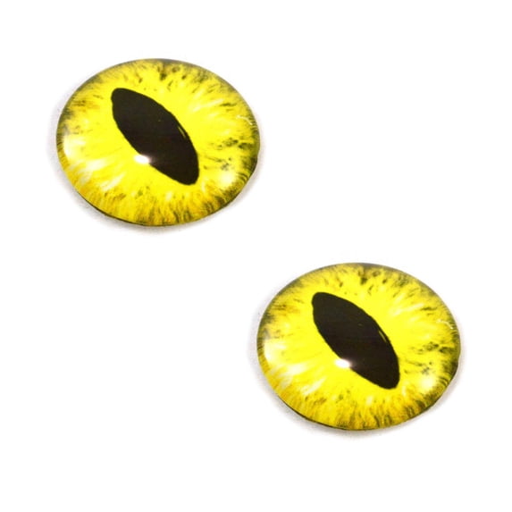 Yellow Dragon or Cat Glass Eyes