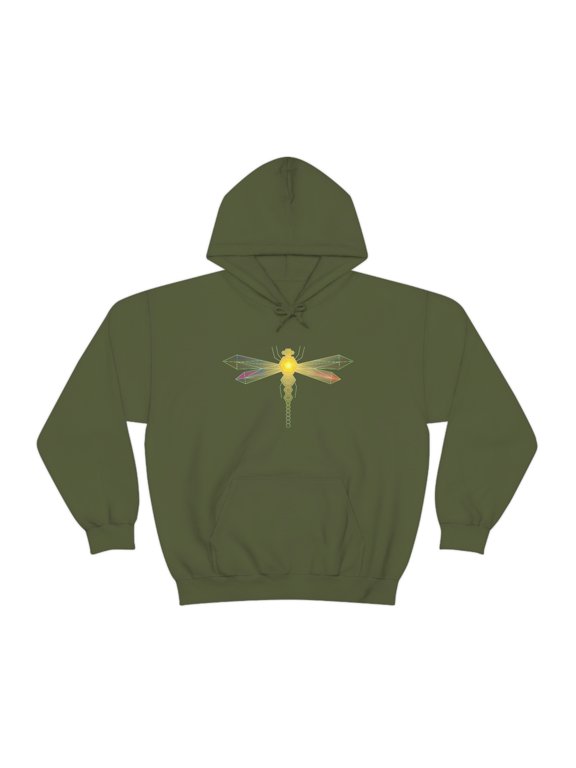 Yellow Dragonfly Hoodie
