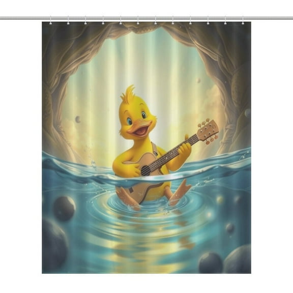 Yellow Duck Bathroom Curtain Modern Home Decor Waterproof Polyester Shower Curtains Bath Screen