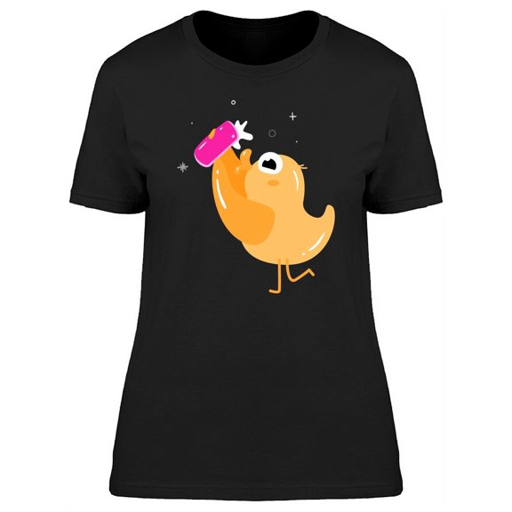 Yellow Duck Makes A Selfie T-Shirt Women -Image by Shutterstock, Female Medium