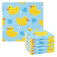 thumbnail image 1 of Yellow Duck Pattern Dish Towels 6 Pack Kitchen Cleaning Dish Cloths Absorbent Reuseable Cleaning Cloths 11'' x 11'', 1 of 9