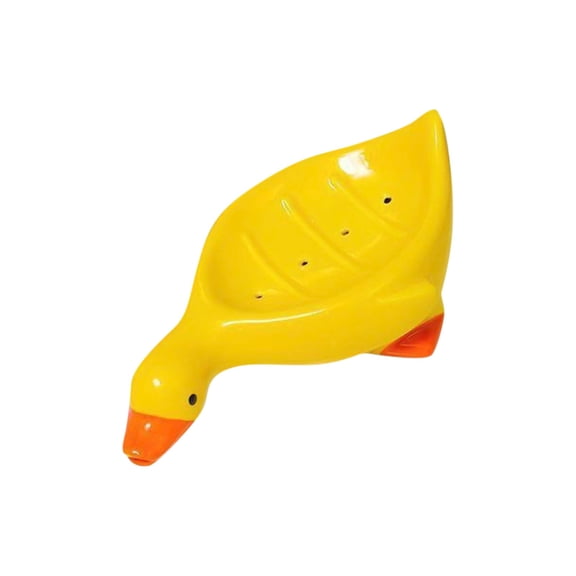 Yellow Duck Soap Dish, Cute Animal Shaped Drainage Soap Holder, For Bathroom Vanity Bathtub Sink Room Decorative Storage