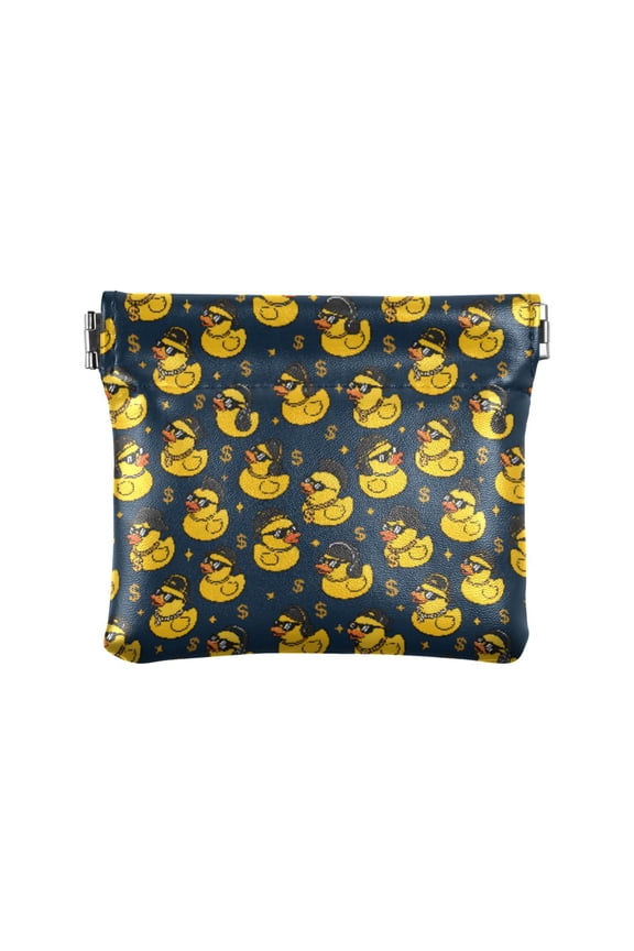 Yellow Duck Wallet Small PU Leather Change Pouch Wallet for Women