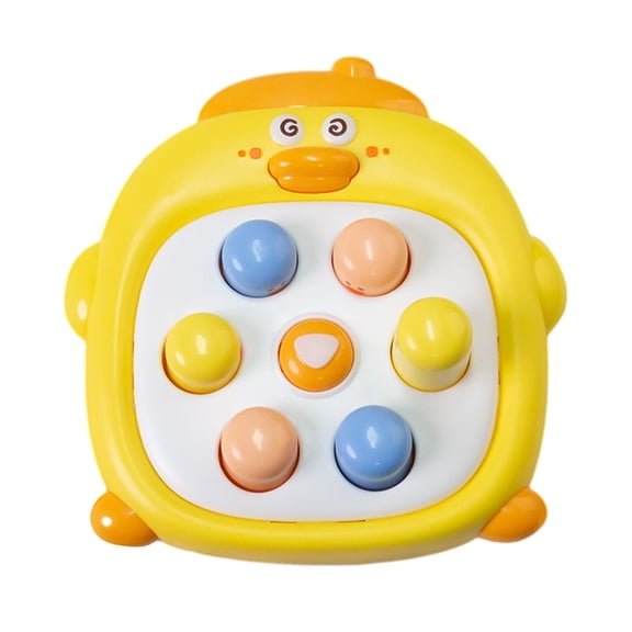 Yellow Duck Whack A Mole Push Game Toy Kids Mini Sensory Console Parent Child Interactive Stress Relief Play