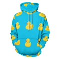 thumbnail image 1 of Yellow Ducks on Blue Background 3D Print Hoodie Men Women Autumn Thin Pullover Sweatshirt Vintage Streetwear Tops, 1 of 6