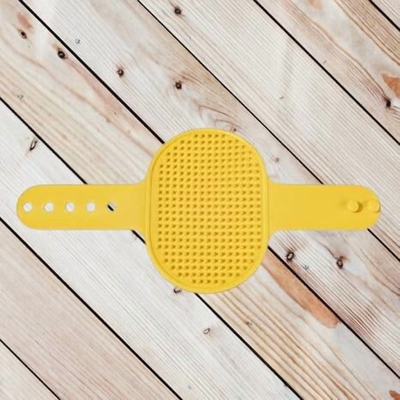 Yellow Durable Cat Self Groomer Wall Corner Scratcher Brush for Long Short Fur Cats Dogs Cat Toys Christmas Gifts