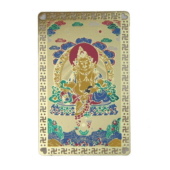 Yellow Dzambhala Talisman Card