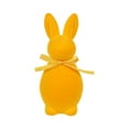 thumbnail image 1 of Yellow Easter Flocked Bunnies, 2025 Flocking Rabbit Figurines with Bow Ties, Adorable Spring Tabletop Ornaments for Home, Garden Decor, Bunnies Decoration for Easter Celebration, Gift, 1 of 8